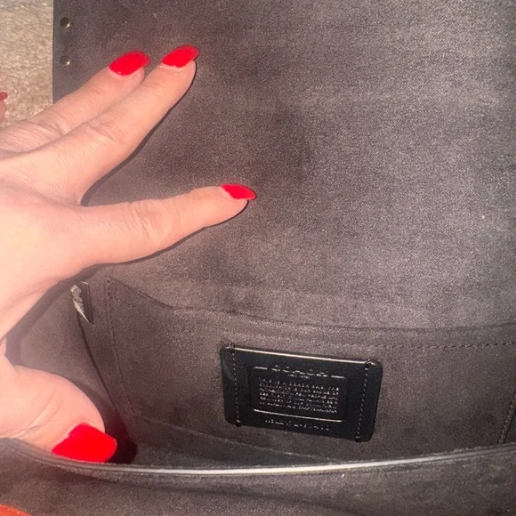 Stunning! COACH Klare Crossbody Bag coated Signature Canvas, leather snakeskin. - Picture 7 of 10